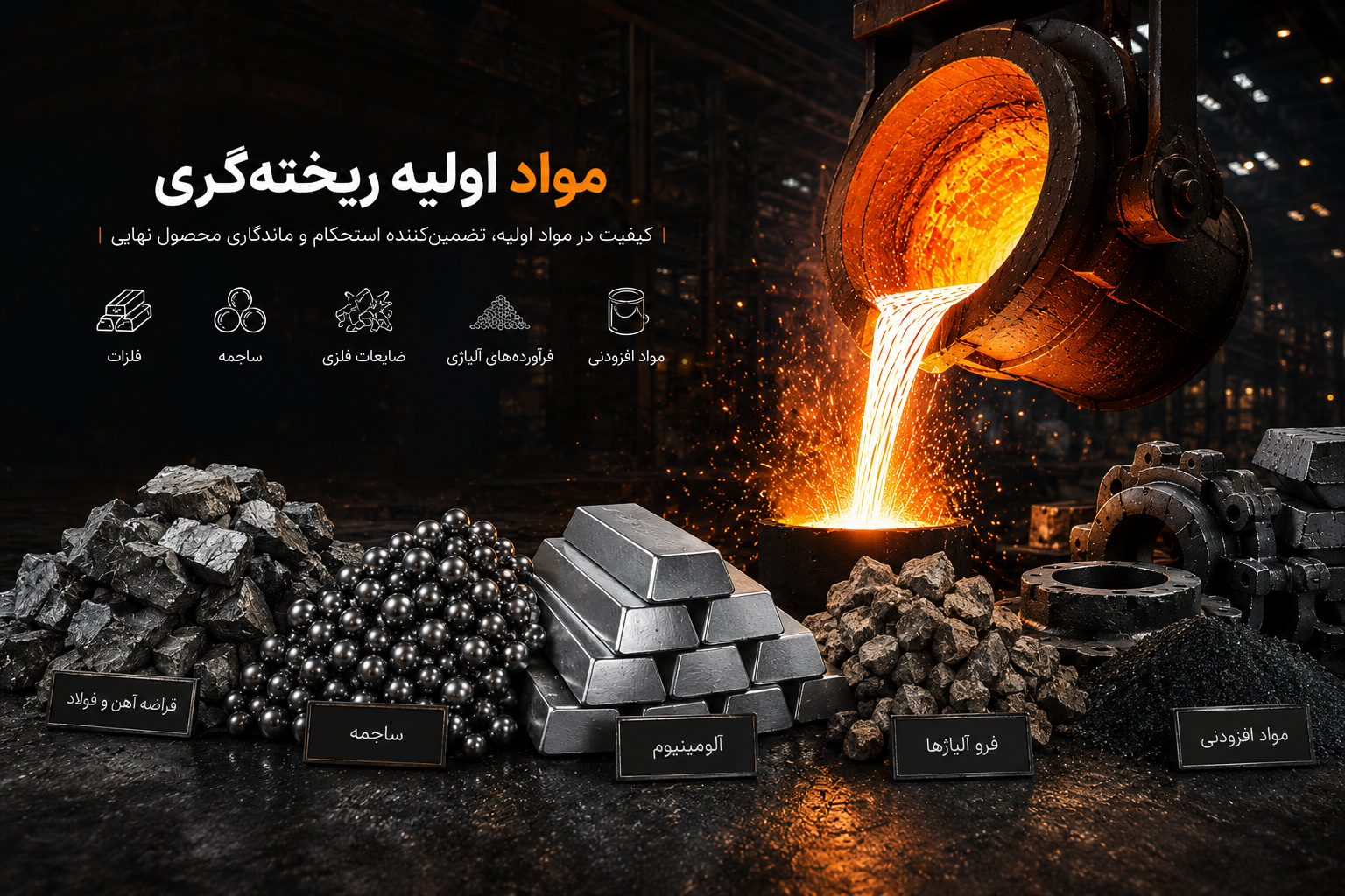 مواد اولیه ریخته‌گری